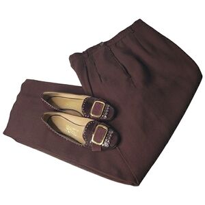 Vintage Liz Claiborne Russ Wool Crepe Fully Lined Pleated Front Retro 80's 90's